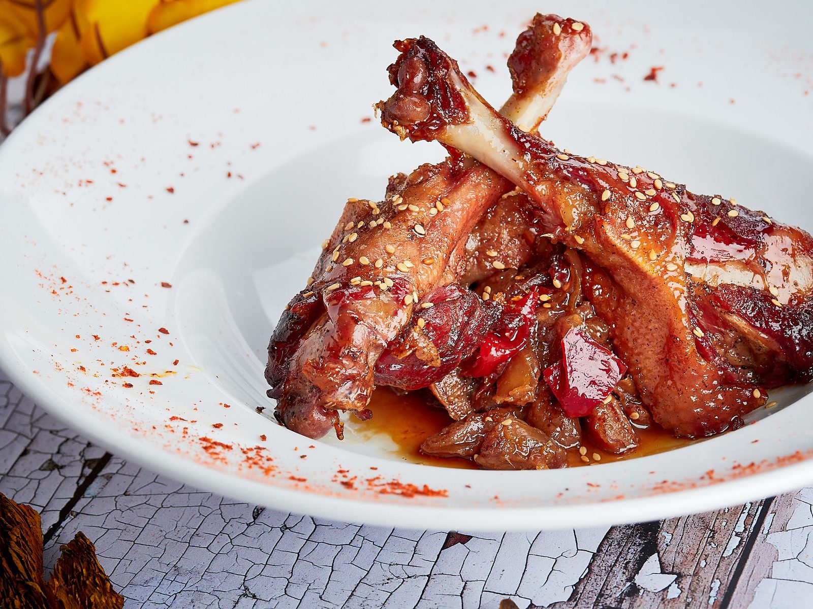 Confit d'ànec al plat